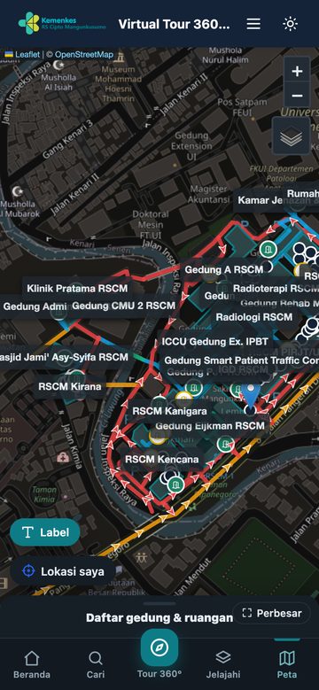 Mode gelap — tampilan ponsel