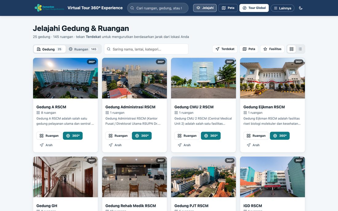 Jelajahi semua area — tampilan komputer